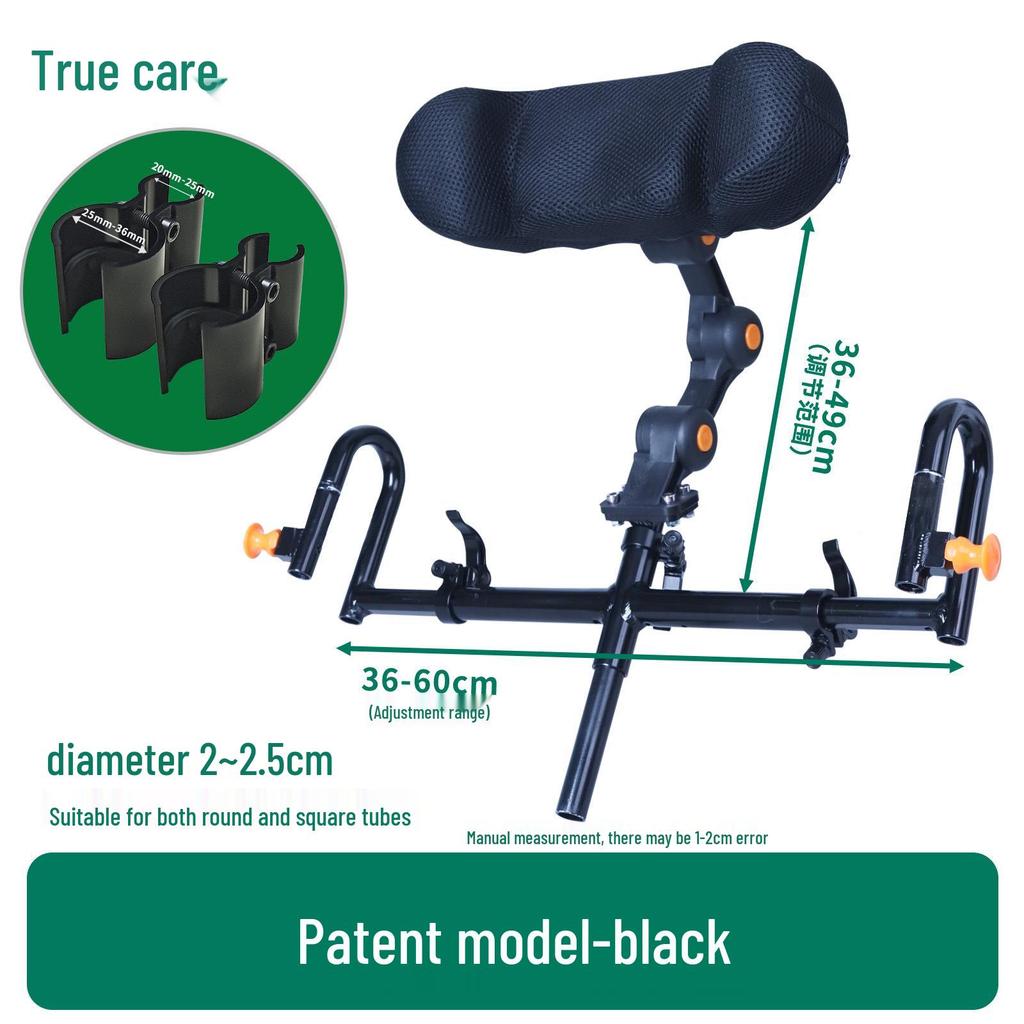 Adjustable High-Back Head Pillow with Aluminum Bracket for Electric Wheelchairs