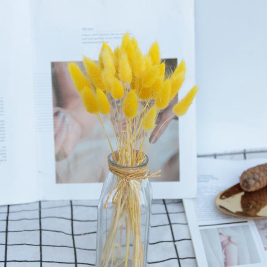 1 Set Dried Flower Bouquet Romantic Easter Celebration Bunny Tail Household Products