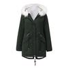 Mid-length Women’s Fashion Trend Hooded Down Jacket Soft Comfortable Lightweight Wrinkle-resistant Thickened Warm Long-sleeved Parka