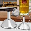 3/5Pcs Mini Kitchen Funnels Set Stainless Steel Multipurpose Funnel  Cooking Powder