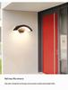 Waterproof Modern Minimalist Wall Light with Motion Sensor for Outdoor Stair and Villa Entrances