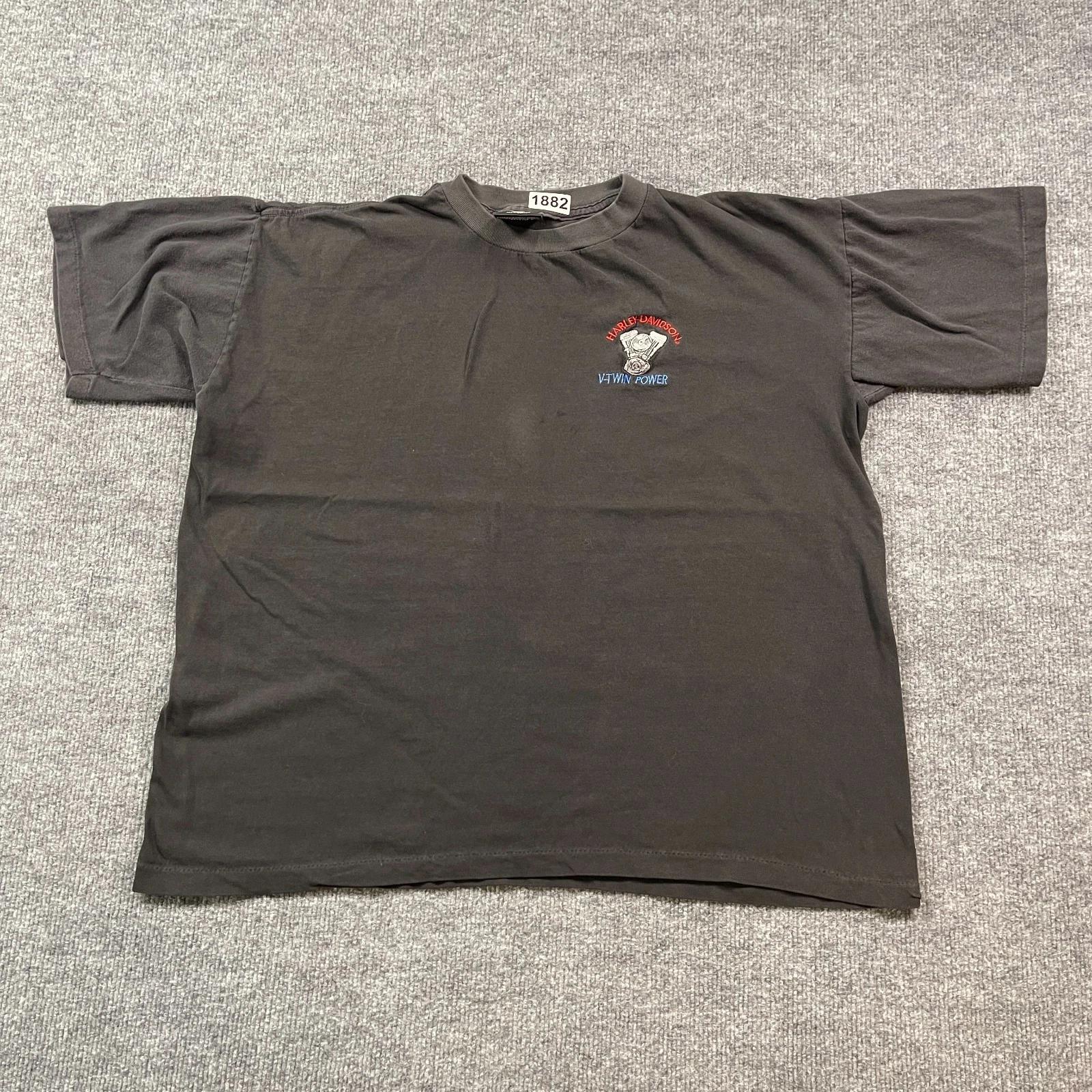 

Vintage 90s Harley-Davidson V-Twin Power Motorcycle Shirt XL 24x23 Black M