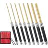 J1UL1N 8 Pcs Brass Punch Set & Storage Bag,Precision-Brass Drift Non-Marring Roll Pin Punch For DIY Automotive