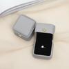 1Pcs Fashion Ring Jewelry Box 5.8x5.8x4.5cm Rose Gold/navy Blue/green /white Pu Crown Buckle Wedding Gift Jewelry Box