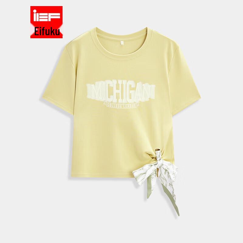 

IEF Women s Korean-Style Tie-Strap T-Shirt S