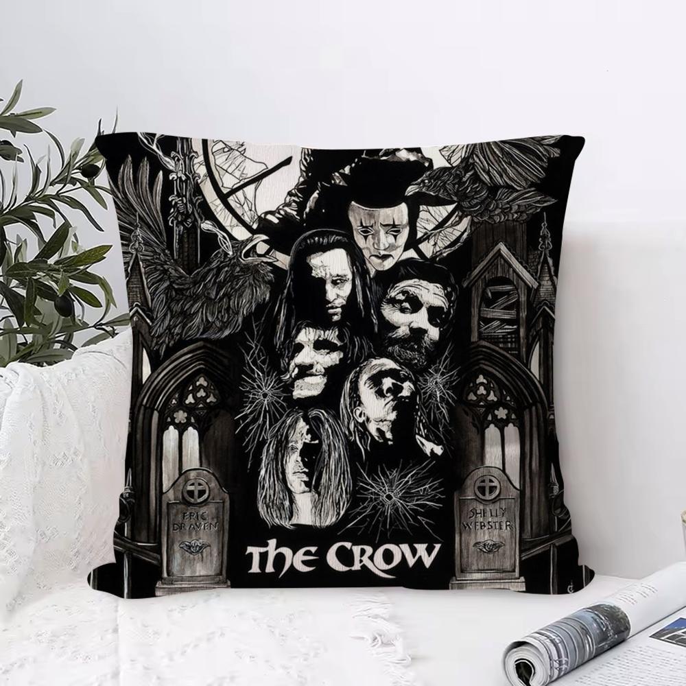 Poszewka na poduszkę filmową T-The C-Crow Niezwykle miękka, przyjazna dla skóry tkanina Komfort jak na chmurce i ukryty zamek błyskawiczny