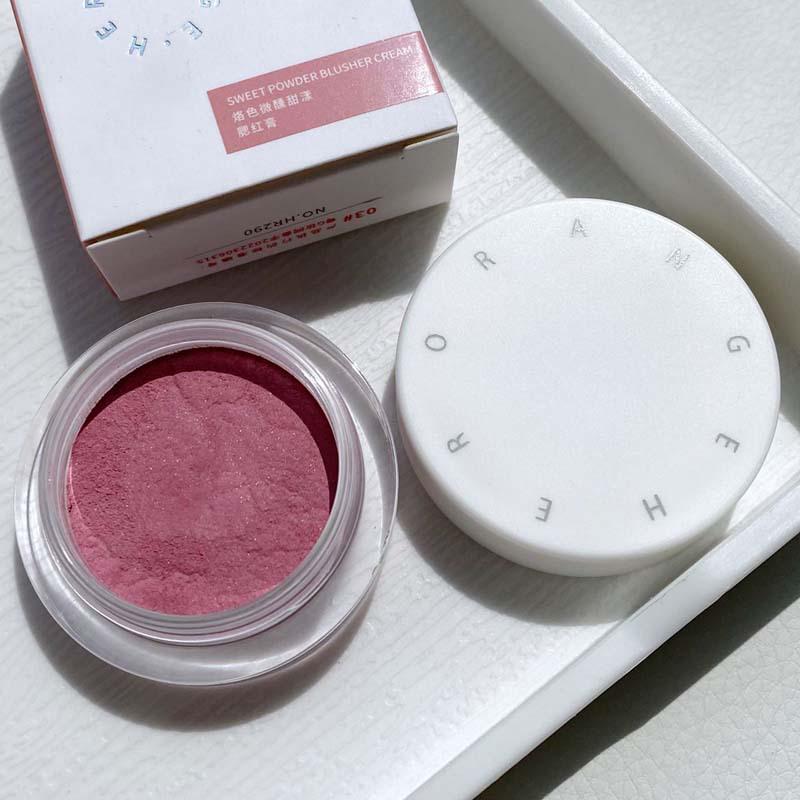 Light Makeup Nude Blush Cream - Natural Complexion Enhancer & Brightening Matte Blush