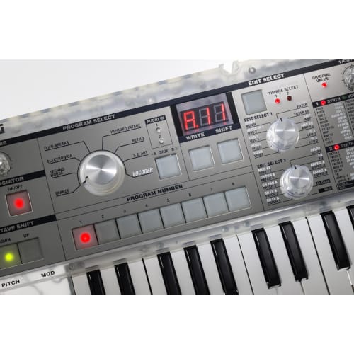 KORG microKORG Crystal 20th Anniversary Model Analog Modeling Synthesizer with Vocoder, Battery-Powered, 37 Keys, and Microphone