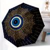 1pc Eagle Mandala Auto Open/close, All-Season Portable Folding Umbrella for Women & Men, Travel, Everyday, Formal Events - Compact Luxury Parasol, Out
