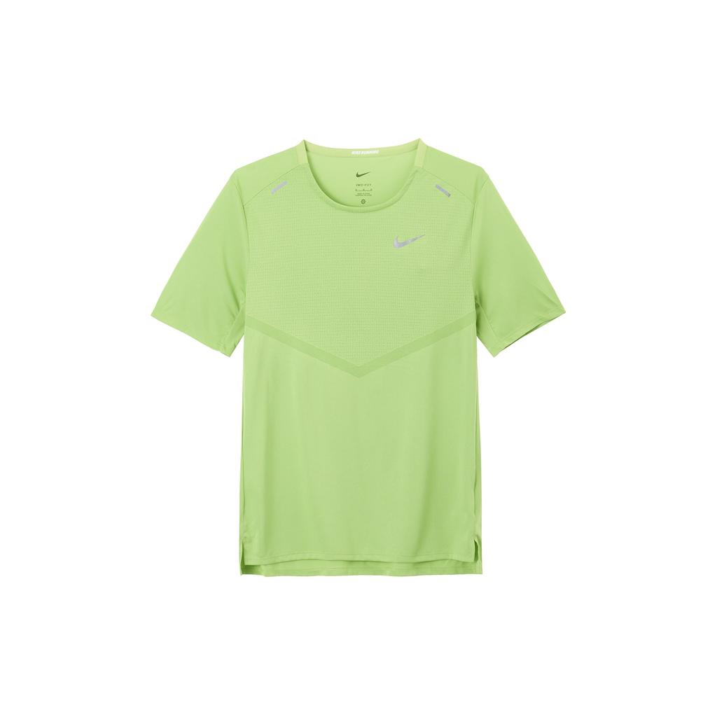 Nike Dri-Fit Solid Color Logo Print Vintage Crew Neck Short Sleeve T-Shirt Men Tops Green CZ9185-332