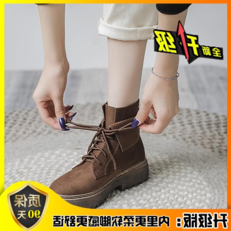 

Retro Martin boots women s platform brown year new matte versatile spring and autumn single boots British tooling boots short boots fashion 40