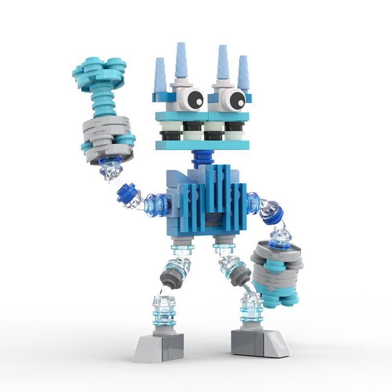 BuildMoc My Singing Chorus Wubbox Robot Building Blocks Set Cute Song Monsters Figures Bricks DIY Toy For Children Birthday