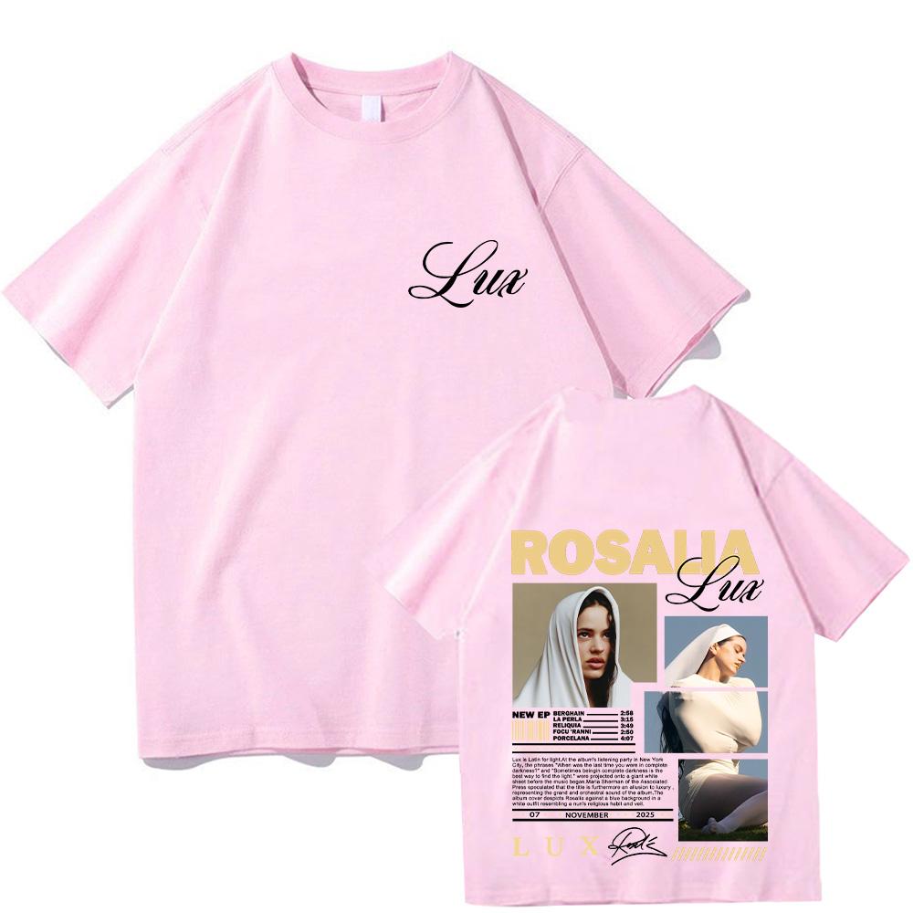 Rappeur Rosalía LUX T Shirts Chanteur Espagnol Tee Fashion Women Men 100%Cotton Clothes Comfortable Soft Short Sleeve Y2K Streetwear