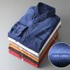 Export Tail Single Men's Cut Label Cattle Goods Pure Cotton Corduroy Shirt Long Sleeves Ins Handsome Export Original Single Men's Shirt