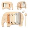 Baby Montessori Toy Cartoon Elephant Percussion Instrument Xylophone Toy Baby Early Sensory Educational Musical Instruments Gift