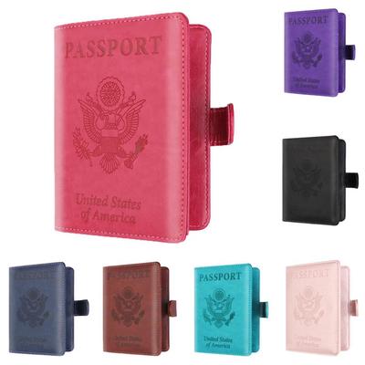 Modischer Reisepass-Kartenhalter, Kunstleder, Unisex, Reise-Aufbewahrungstasche
