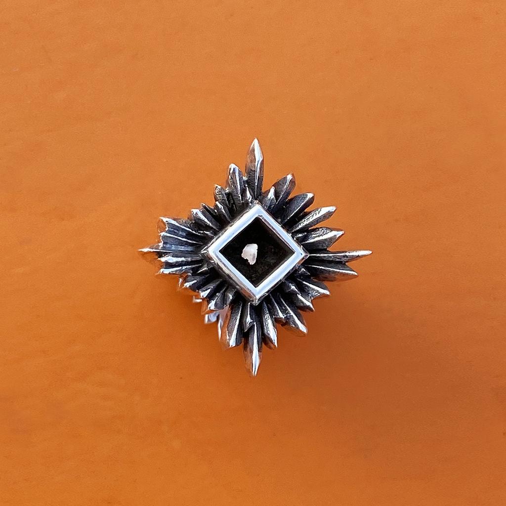 Mezmic [Missile] Square Ring 925 Sterling Silver