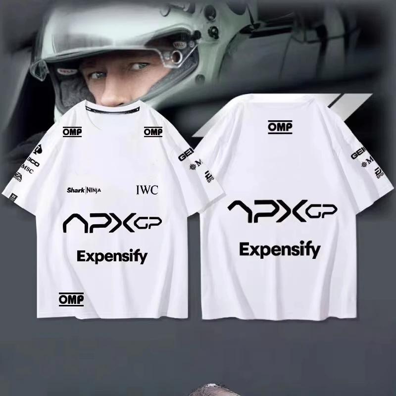 Brad Pitt F1 Men Women Movie T-shirt, Outdoor Sports, Casual, Comfortable Motorcycle Shirt, 3D Printed, Fast Drying