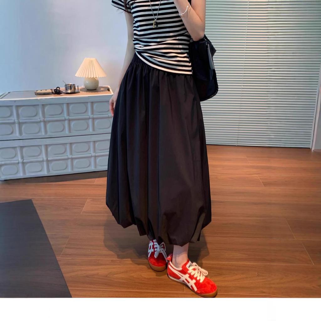 Women's White Bud Hepburn Midi Skirt - 2026 Spring/Summer Collection
