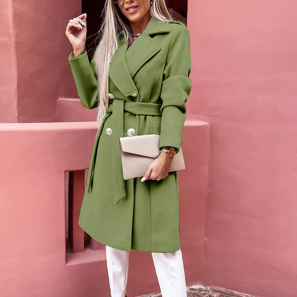 Women's Fashion Long Sleeve Solid Colour Double Breasted Cardigan Nico Jacket