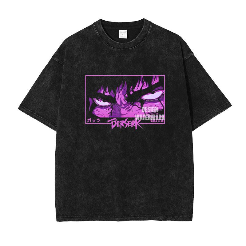 Berserk Manga Tričko Guts Grafické Tričko Pánské Dámské Oblečení Krátký Rukáv Trička Oversized Bavlněné Tričko
