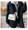 2024 New Color Block Women's Shoulder Bag Ins Fashion Plaid Scarf Crossbody Bag