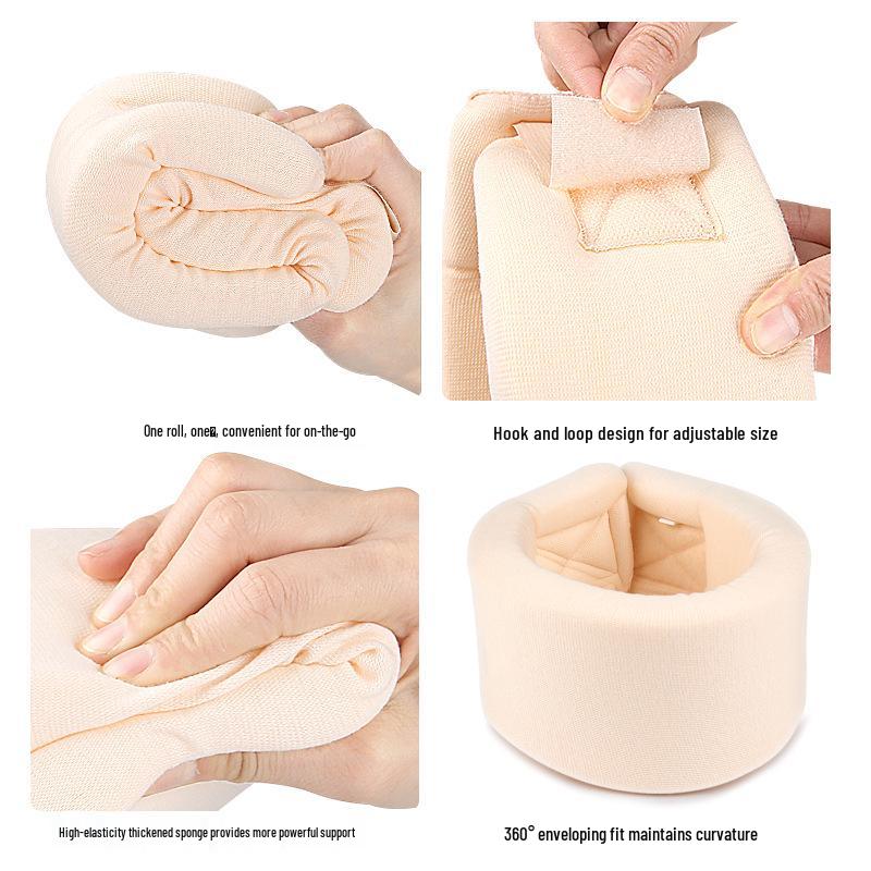 Adjustable Breathable Neck Brace: Sponge Collar for Men & Women, Ideal for Driving, Office, Home, Support & Protection
