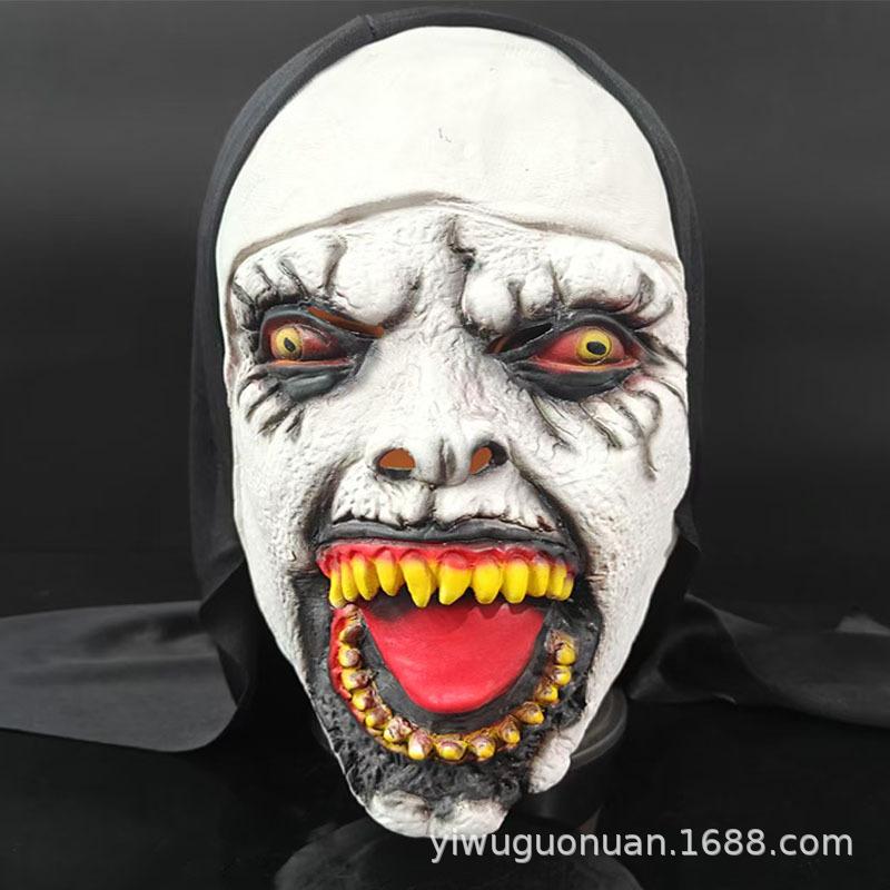 Halloween Horror Movie: The Conjuring2 Nun mask COS Nun mask horror prop COS Clothing
