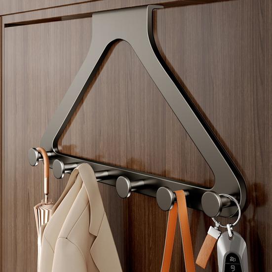 Hanger Rack Heavy Duty Coats Hats Scarves Coat Hanger Organizer Damage-Free Installation