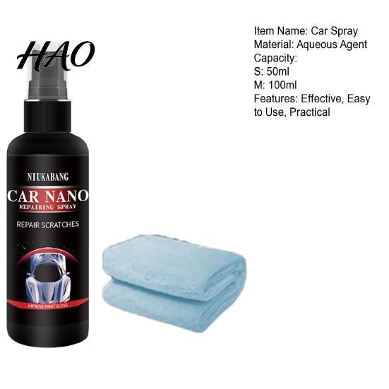 Spray Nano per Auto Alta Protezione Rivestimento Rapido con Panno Ceramico Ecologico Ultra-idrofobo Efficace Riparazione Graffi Prevenzione