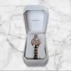 Used CASIO SHEEN analog watch silver/rose gold