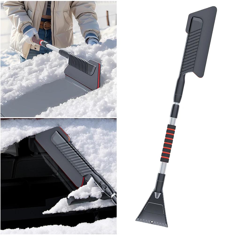 3 In 1 Detachable Snow Brush Multifunctional Windshield Snow Remover Front Windshield Ice Scraping Defrost Broom Car Accessories