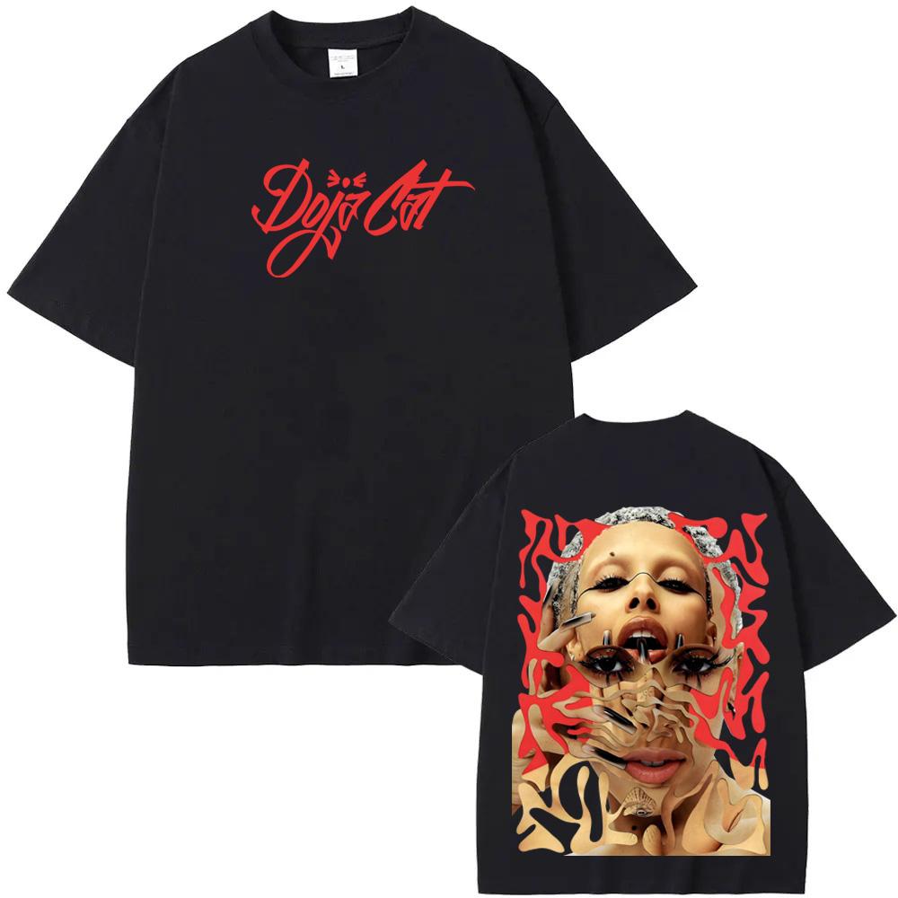 

Doja Cat NEW TOPS Ariana Grande Music Sexy Poster T-Shirt Hip Hop 100%Cotton Sleeve Oversized Classic Aesthetic Soft Tshirts 4XL