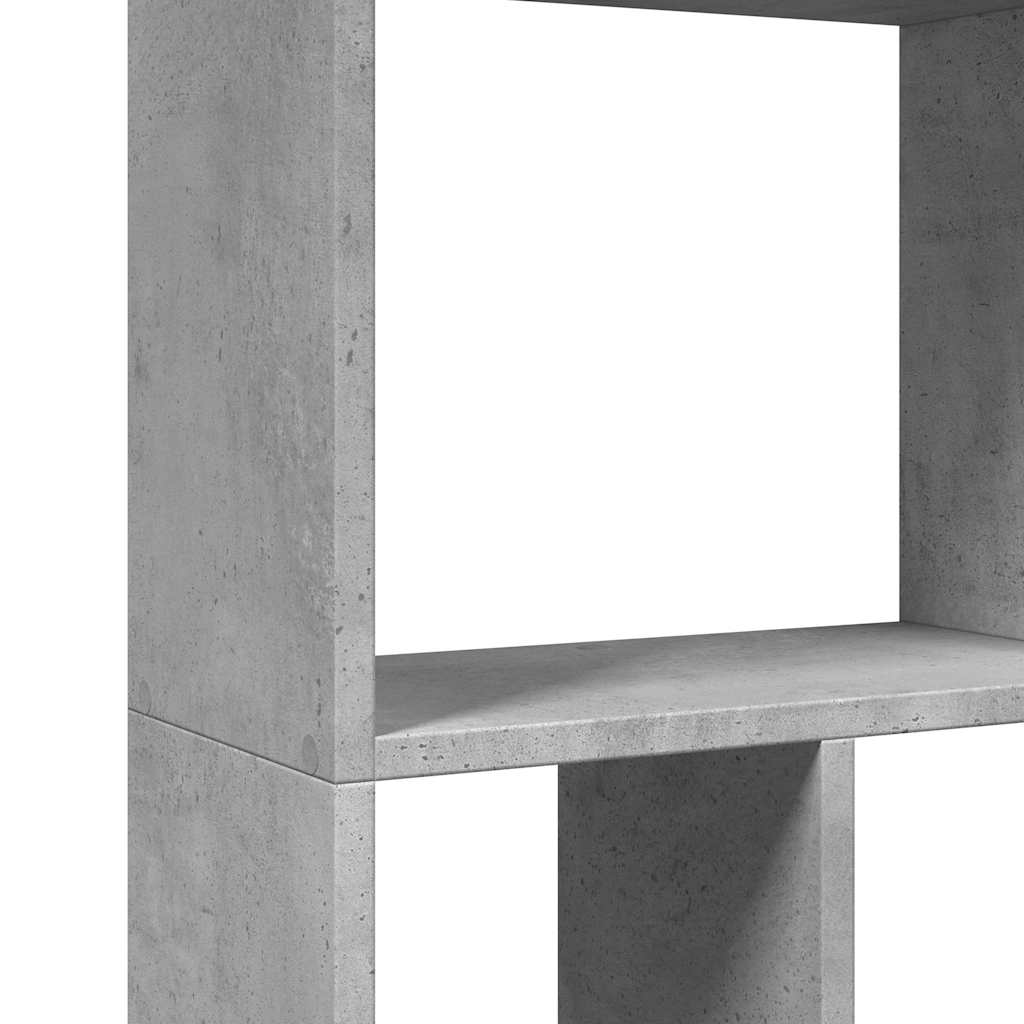 Bookshelf Concrete Grey 60 x 20 x 120.5 cm Engineered Wood