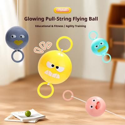 Luminous Kids Whistle Flying Ball Toy Safe Plastic Rotating Toy Ball for Hand-Eye Coordination Ages Outdoor Indoor Fun Stress Relief Toy