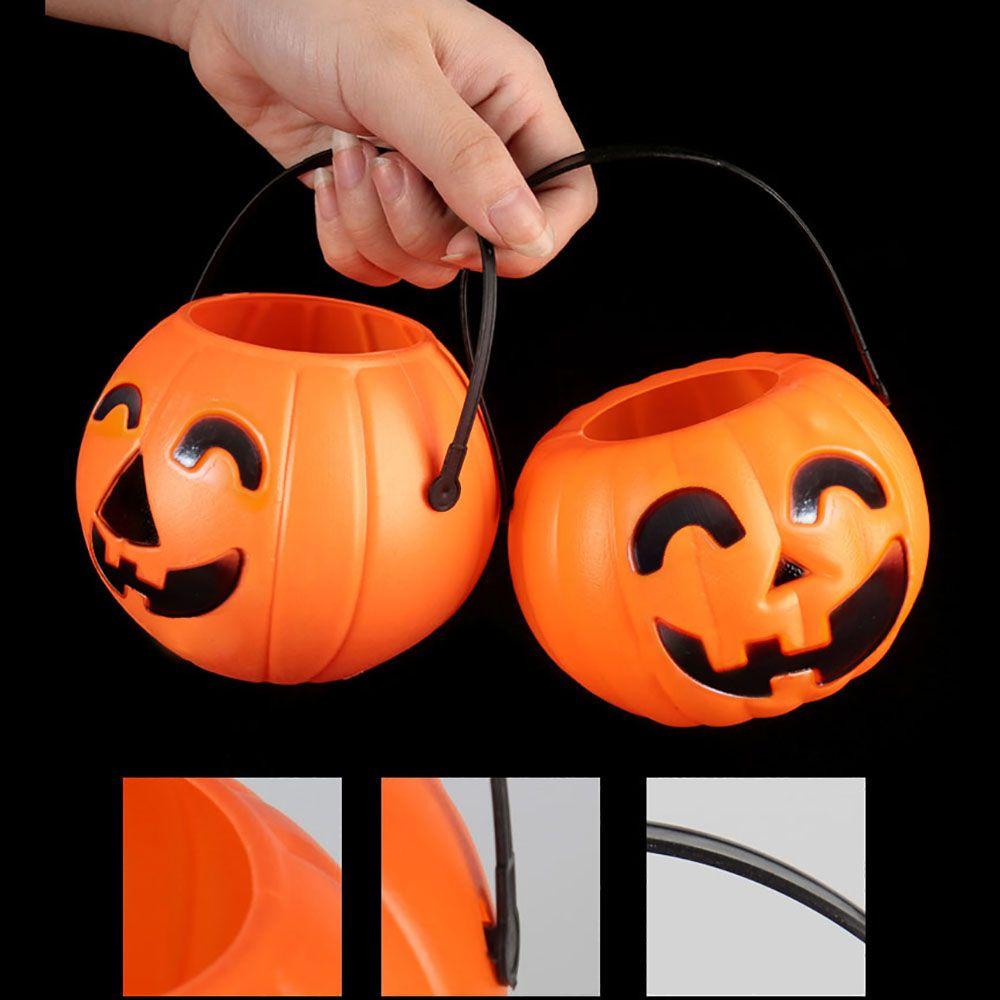 Holder DIY Portable Trick Or Treat Bags Halloween Decor Candy Boxes Pumpkin Bucket Pumpkin Lamp