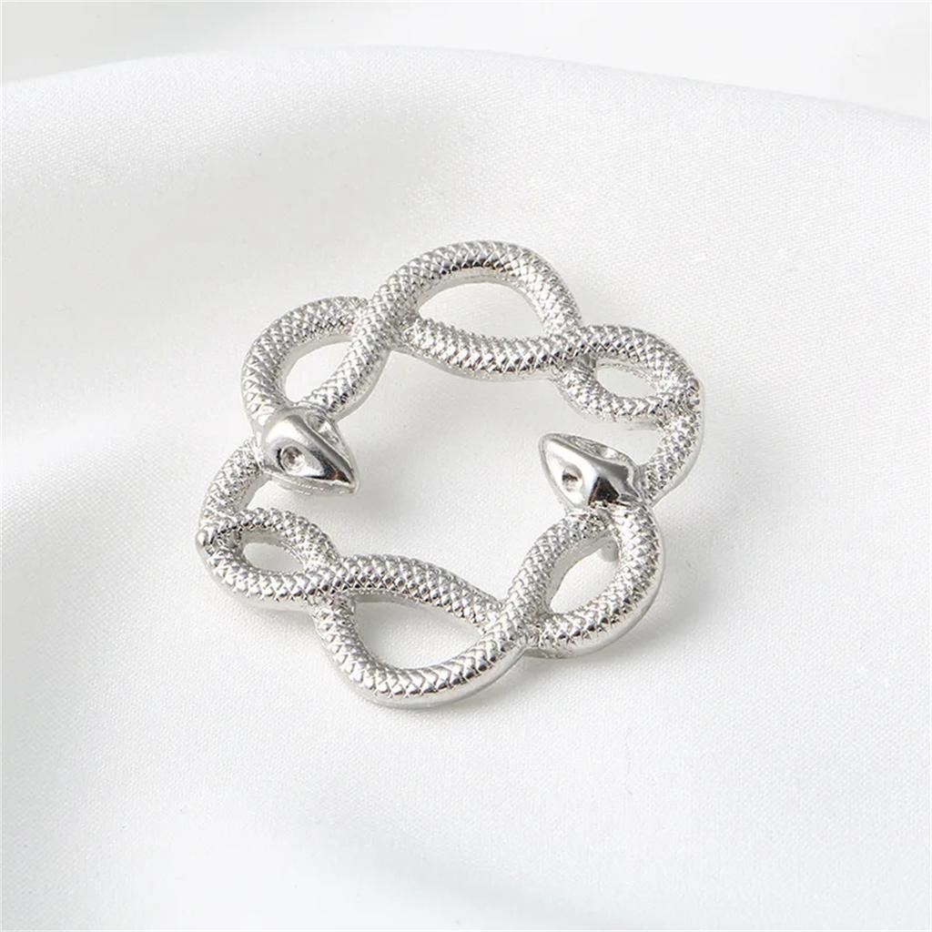 2Pcs 316L Stainless Steel Snake Nipple Rings Punk Industrial Body Piercing Jewelry