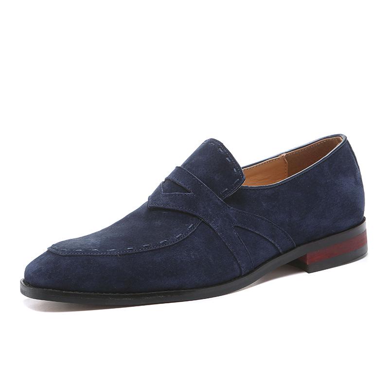 NEW Men Suede Loafers Comfortable Flat Casual Shoes Men Breathable Slip-On Soft Leather Driving Shoes Moccasins