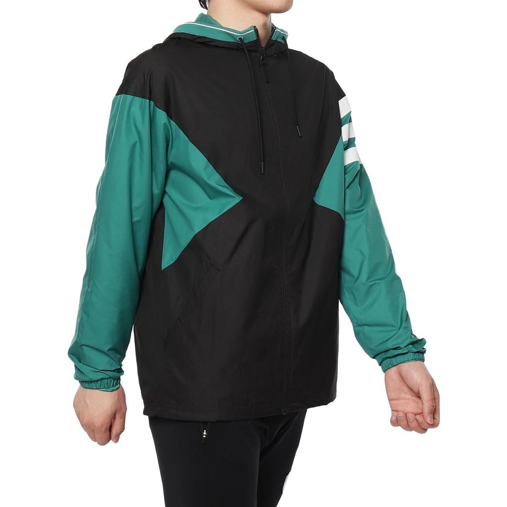 adidas Neo M CS XIELD WB Sports Jacket 'Black Green' Men's DW8098