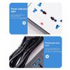 Aug. Universal Power Strip EU Plug 1.8M Extension Cord With USB-C & USB Ports Multi-Outlet Electrical Socket Black
