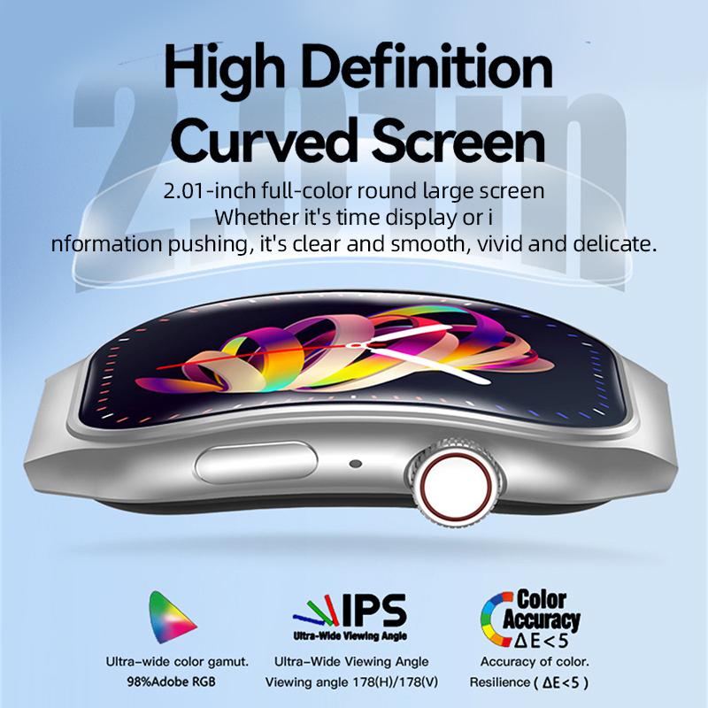 Smart Watch Curved Screen Bluetooth Call Sports Information Reminder Multi-function Bracelet