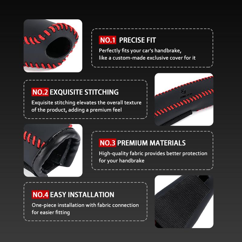 Universal Car Hand Sew Handbrake Sleeve Brake Lever Protection Cover For BMW M3 M5 E36 E39 E46 E60 E61 E64 E70 E71 E80 E85 E87