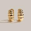 Jaynui Dune Curve Earrings 14k gold plated