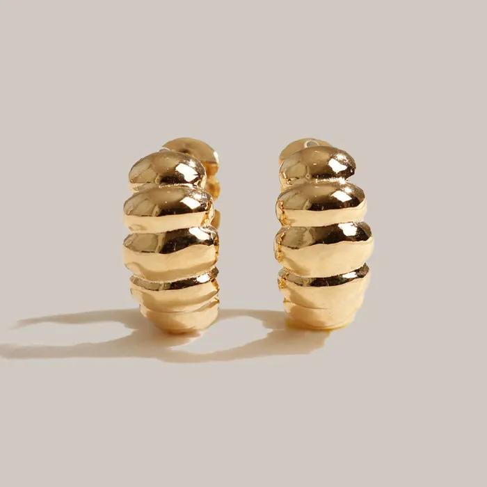 Jaynui Dune Curve Earrings 14k gold plated