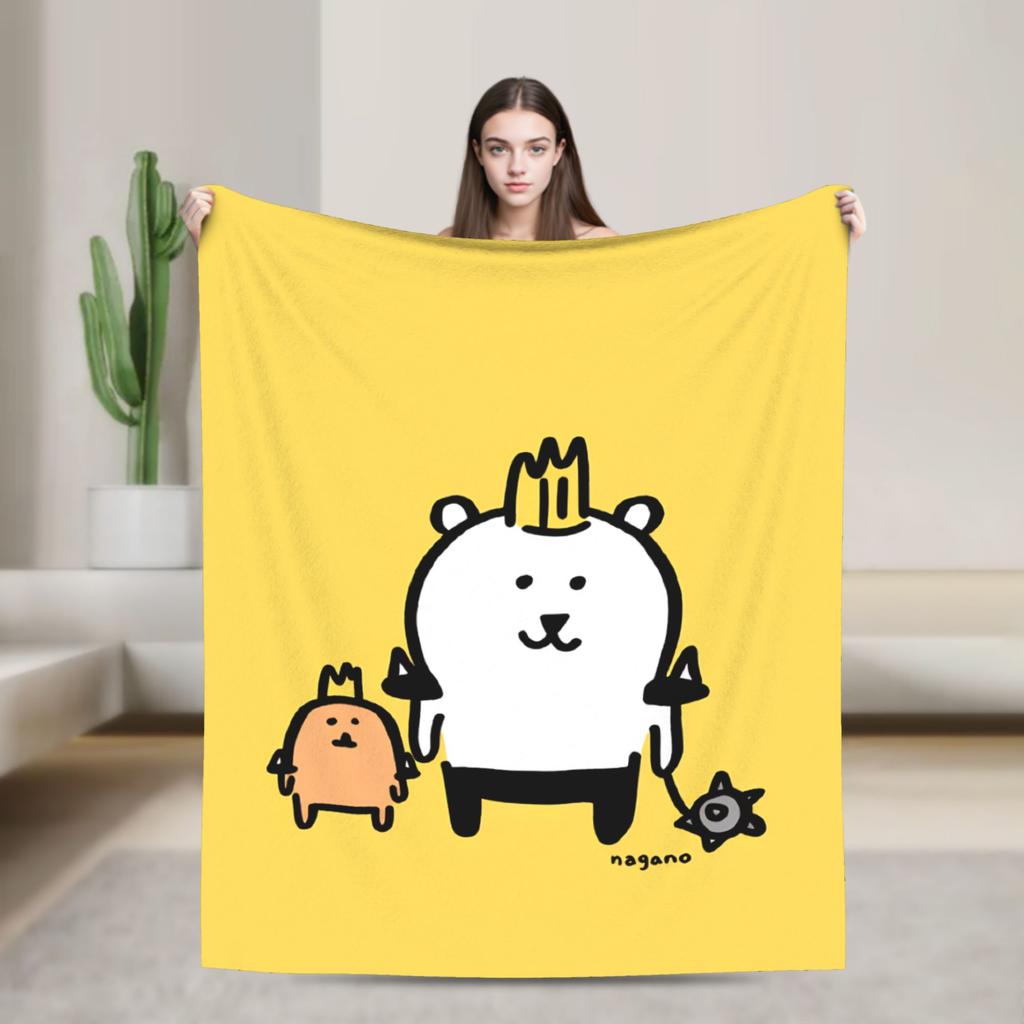 Joke Bear Blanket Warm Novelty Plush Throw Blanket For Girls Boys Couch Chair Sofa Bed Flannel Bedspread Bed Cover