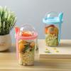Leakproof Milk Snacks Salads With Spoon & Lid Overnight Oats Container Breakfast Cups Yogurt Pots Lunch Box