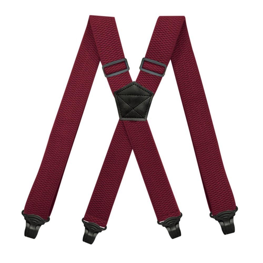 X Back 4 Clips Elastic Braces Vintage Trouser Straps Belt Fashion Braces Suspenders  Men Women