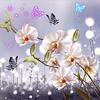 DIY 5D Round Diamond Painting Lotus Flower Embroidery Cross Craft Stitch Home Decor