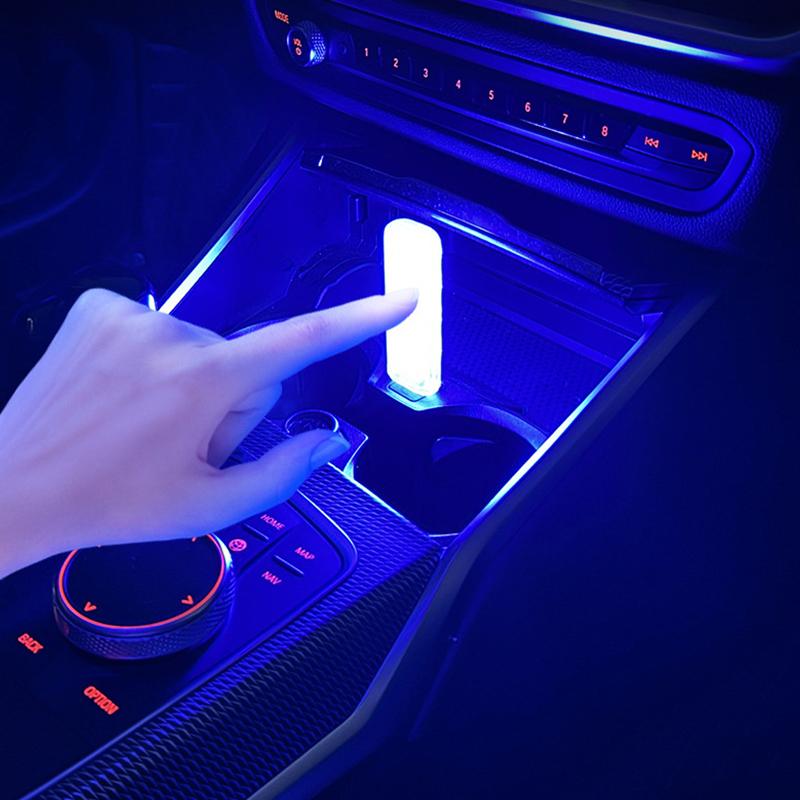 Mini Touching LED Atmosphere Light RGB Universal Car Interior Touch Control Lamp For Truck Vehicles USB Power Supply