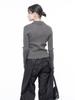Chaenseseunoi Soft Slim Button Collar Knit Khaki/W243Tp08Ka